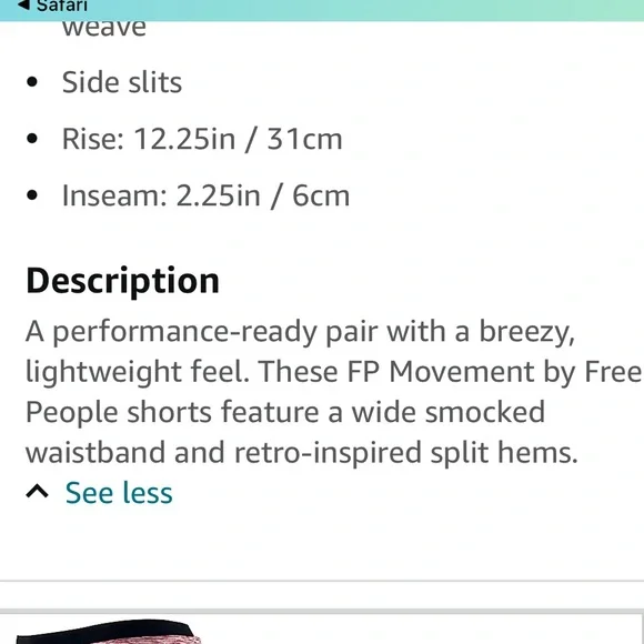 Free People movement the way home shorts - Picture 16 of 16